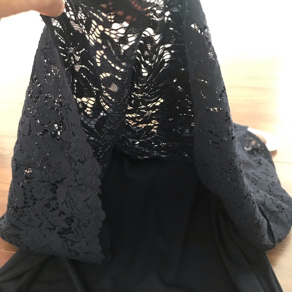 NWT Uniqlo dark navy lace wide leg jumpsuit size M - Picture 7 of 9